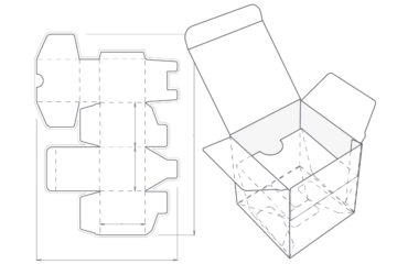 Illustration of packaging box