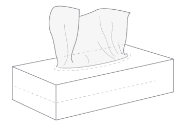 Illustration of tissue box