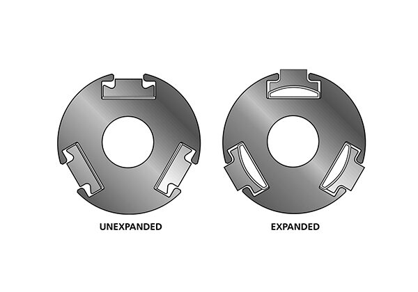 Tidland External Element Air Shafts