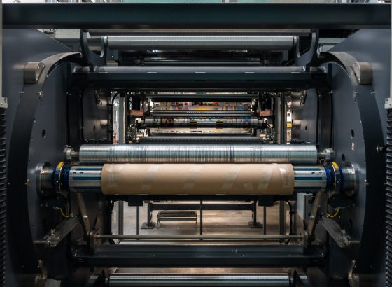 Industrial roll to roll system for printing