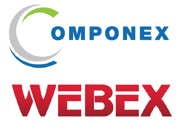 componex and webex logos