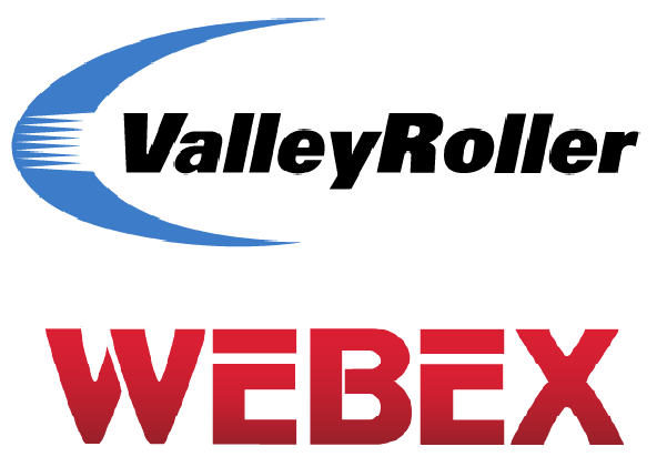 valley roller and webex logos