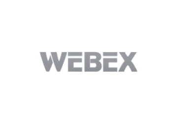 Webex logo centered on a white background